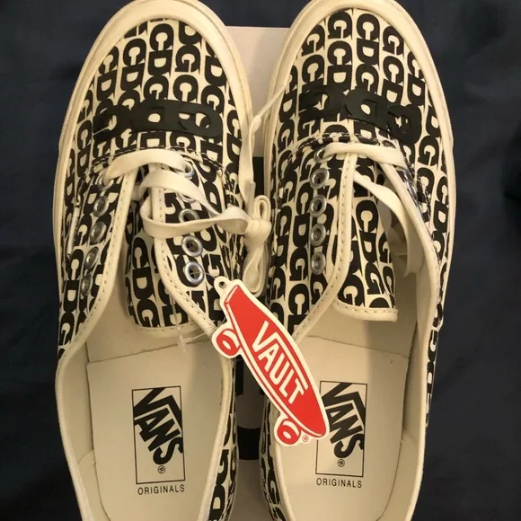 Comme des Garçons x OG Authentic LX ‘CDG Print - Blanc De Blanc’ worn once sz8.5 - Picture 6 of 10